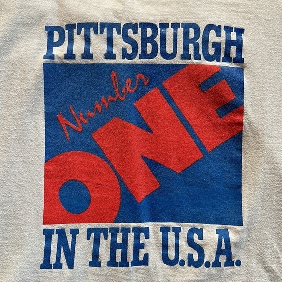 Vintage Pittsburgh T-Shirt, Size Large. Gently preowned condition. - Picture 3 of 4